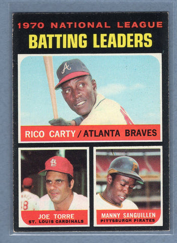 1971 Topps #62 N.L Batting Leaders(b) EX  GO950