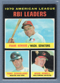 1971 Topps #63 A.L. RBI Leaders (Conigliaro) (a) EX  GO950