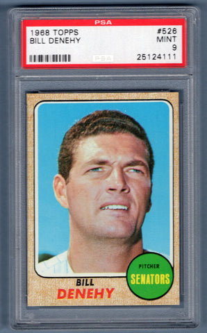 1968 Topps #526 Bill Denehy (25124111) PSA 9