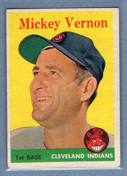 1958 Topps #233 Mickey Vernon (mk) (b) VG  GO501