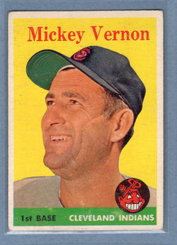 1958 Topps #233 Mickey Vernon (mk) (c) VG  GO501