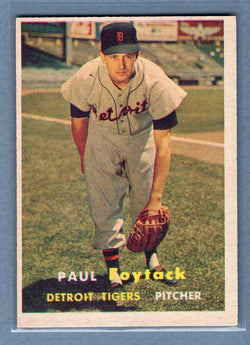 1957 Topps #77 Paul Foytack(b) EX  GO188