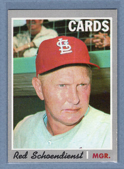 1970 Topps #346 Red Schoendienst (HOF)   EX-MT  GO900