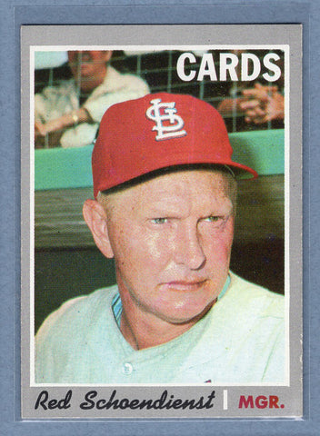 1970 Topps #346 Red Schoendienst (HOF)   EX-MT  GO900