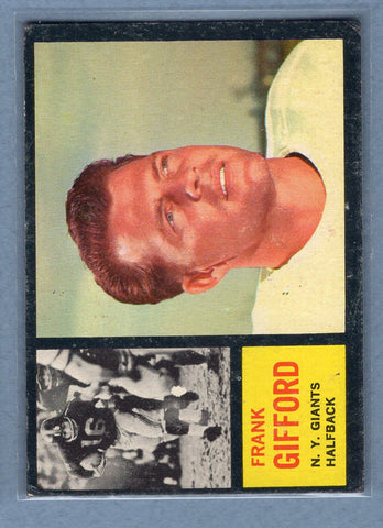 1962 Topps #104 Frank Gifford (HOF) (b) VG-EX  GO71