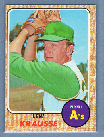 1968 Topps #458 Lew Krausse EX-MT  GO123