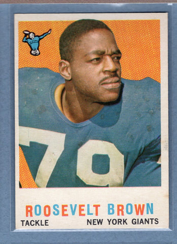 1959 Topps #114 Roosevelt Brown (HOF) EX-MT  GO159