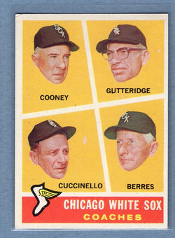 1960 Topps #458 White Sox Coaches EX   GO550