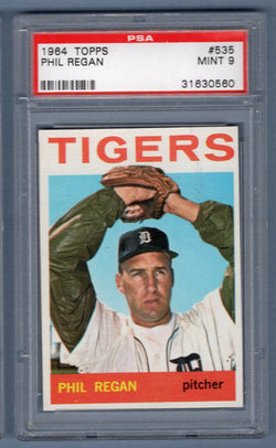 1964 Topps #535 Phil Regan (31630560) PSA 9