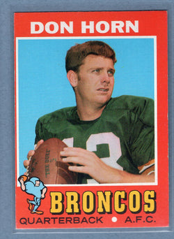1971 Topps #59 Don Horn (st) (a) VG-EX  GO600