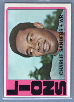 1972 Topps #60 Charlie Sanders (HOF)(2) EX-MT  GO79