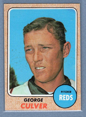 1968 Topps #319 George Culver (st)   VG  GO550