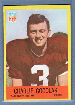 1967 Philadelphia #182 Charlie Gogolak VG-EX  GO110