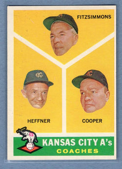 1960 Topps #462 A's Coaches EX   GO550