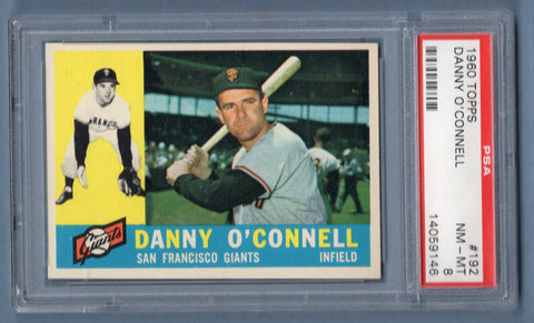 1960 Topps #192 Danny O'Connell (14059146) PSA 8
