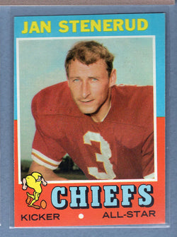 1971 Topps #61 Jan Stenerud (HOF) (b) EX  GO600