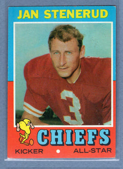 1971 Topps #61 Jan Stenerud (HOF) (c) EX-MT  GO600