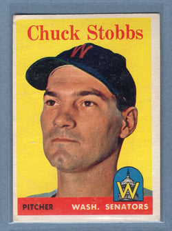 1958 Topps #239 Chuck Stobbs (c) VG  GO501