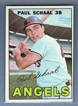 1967 Topps #58 Paul Schaal (Bat Natural Above Name) EX-MT  GO523