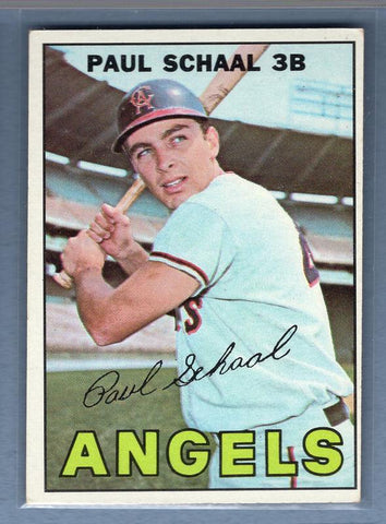 1967 Topps #58 Paul Schaal (Bat Natural Above Name) EX-MT  GO523
