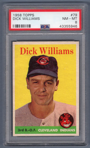 1958 Topps #79 Dick Williams (43355946) PSA 8