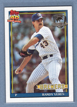 1991 Topps Desert Shield #694 Randy Veres  NM  GO625