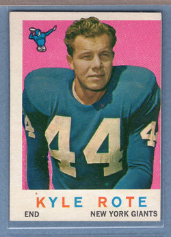 1959 Topps #7 Kyle Rote (b) VG-EX  GO801