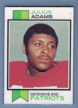 1973 Topps #278 Julius Adams EX-MT  High Grade Set Break