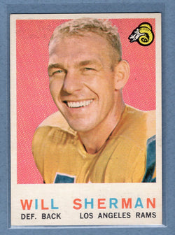 1959 Topps #127 Willard Sherman EX-MT  GO159