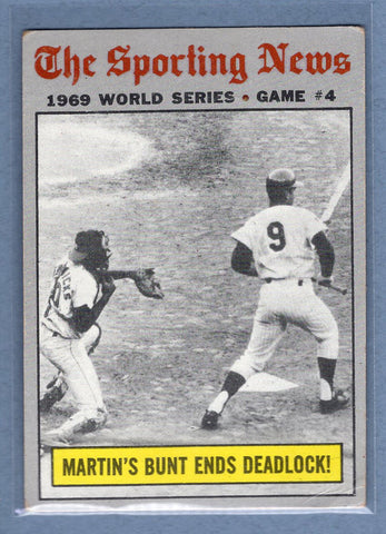 1970 Topps #308 World Series Game 4   VG  GO450