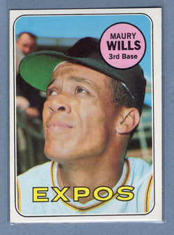 1969 Topps #45 Maury Wills (c) EX-MT  GOWAYY