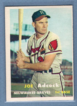 1957 Topps #117 Joe Adcock EX  GO188