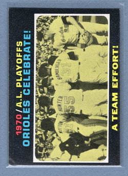 1971 Topps #198 Orioles Celebrate   EX  GO550