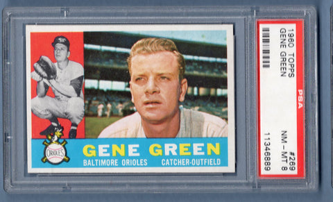 1960 Topps #269 Gene Greene (11346889) PSA 8