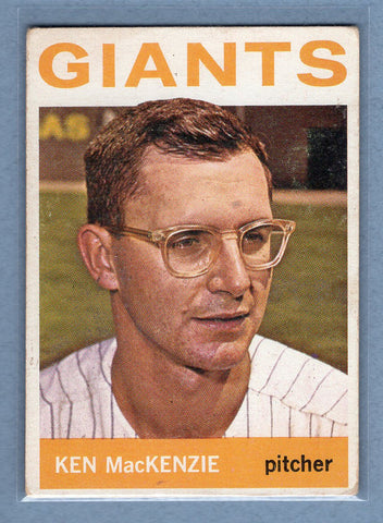 1964 Topps #297 Ken MacKenzie (a) VG  GO441