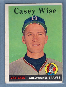 1958 Topps #247 Casey Wise (mk) G-VG  GO501