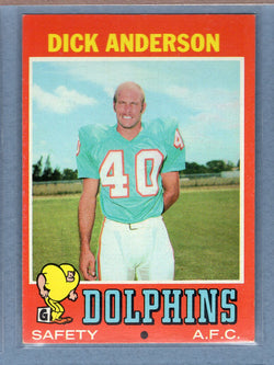 1971 Topps #67 Dick Anderson (c) EX-MT  GO600