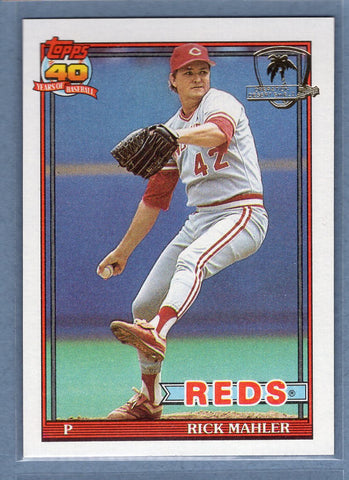 1991 Topps Desert Shield #363 Rick Mahler  NM  GO500