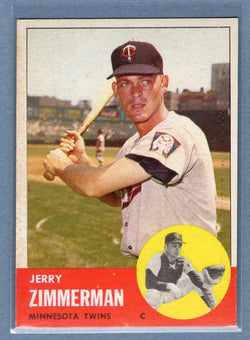 1963 Topps #186 Jerry Zimmerman NM  GO54