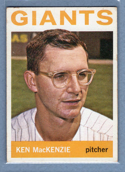 1964 Topps #297 Ken MacKenzie (g) VG-EX  GO441