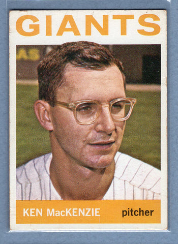 1964 Topps #297 Ken MacKenzie (g) VG-EX  GO441