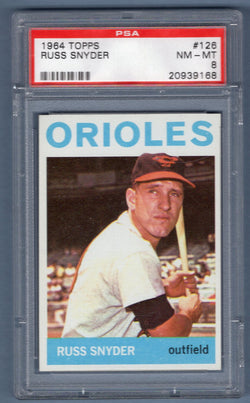 1964 Topps #126 Russ Snyder (20939168) PSA 8