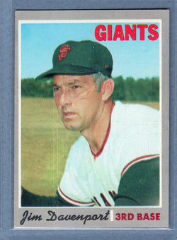 1970 Topps #378 Jim Davenport  (a) EX  GO900