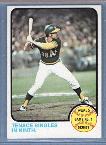 1973 Topps #206 World Series Game 4 (Tenace Singles in Ninth Inning)  (a) EX-MT  GO669