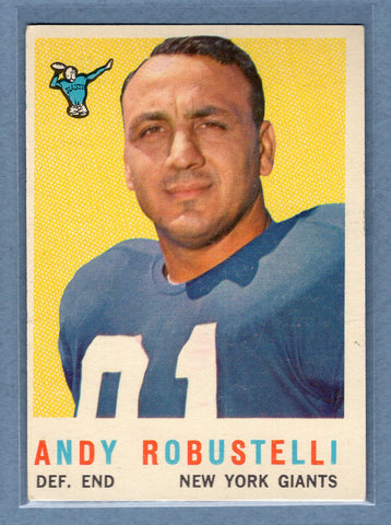 1959 Topps #147 Andy Robustelli (HOF) EX-MT  GO159