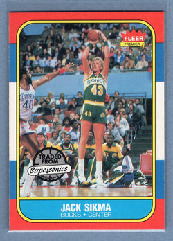 1986 Fleer #102 Jack Sikma (HOF) (3) NM