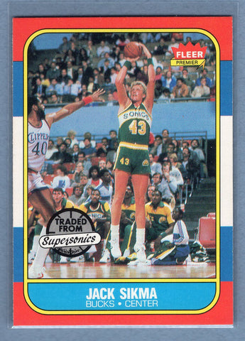 1986 Fleer #102 Jack Sikma (HOF) (3) NM