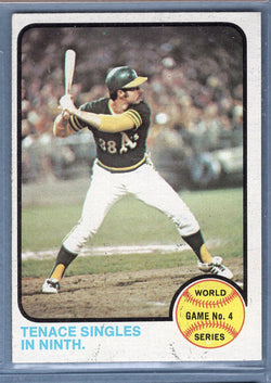 1973 Topps #206 World Series Game 4 (Tenace Singles in Ninth Inning)  (b) EX-MT  GO669