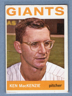 1964 Topps #297 Ken MacKenzie (k) G-VG  GO441