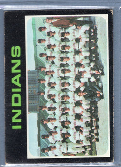1971 Topps #584 Indians Team  EX  SB1